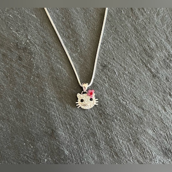 Other - Hello Kitty Silver & Crystal Necklace